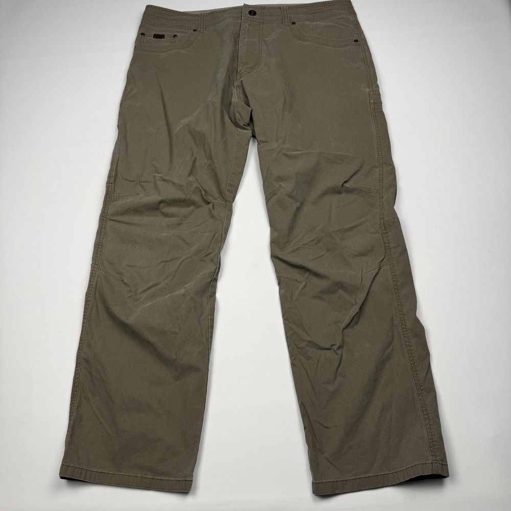 Kuhl Revolvr Cargo Pants Mens 38x32 Brown Stretch Outdoor Hiking Travel